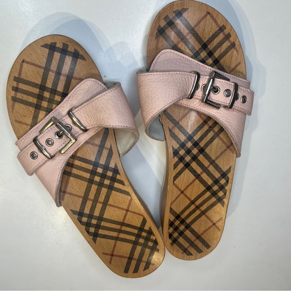 Authentic Burberry Clogs / Mule Sandals - Picture 3 of 13